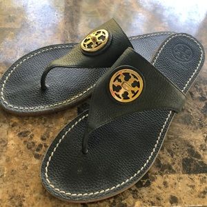 Navy Blue Tory Burch Sandals